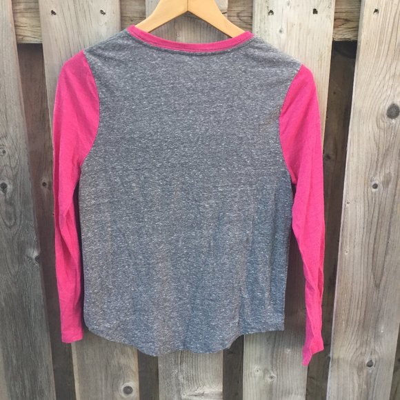 ROOTS pink & grey baseball tee - size XXL - Picture 7 of 7